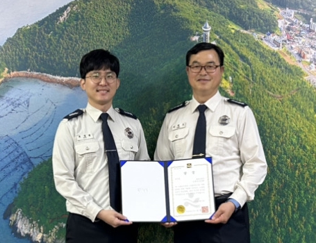 해남소방서 표정훈 소방교가 전남 소방안전강사 경진대회에서 우수상을 수상했다.