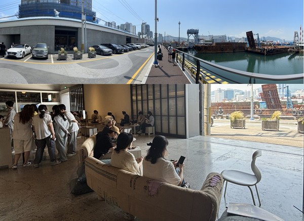 부산 영도 항구 도로가에 자리한 커피특화거리엔 ‘2022 스프럿지 어워드’에서 올해의 로스터로 선정된 ‘모모스 커피’가 자리하고 있다. 