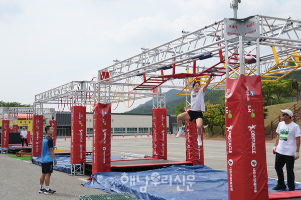 지난 6월 근대5종 코리아오픈 국제대회에서 선보인 장애물 경기 전용 훈련장이 우슬 경기장 내 조성된다.