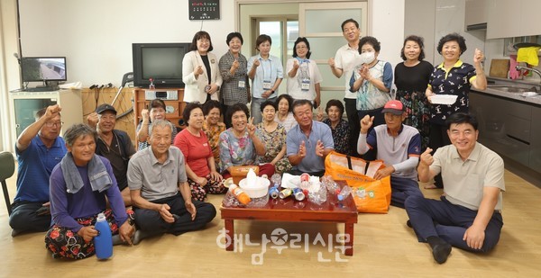 마을로 찾아가는 자원순환 분리배출교육이 지난 8월14일 문내면 외암마을회관에서 열렸다.