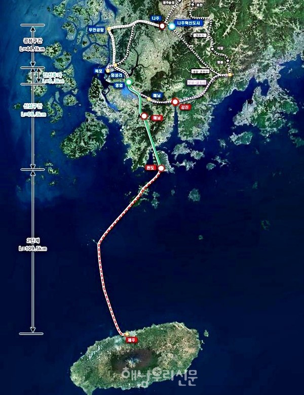 임성~보성 철도와 호남고속선(서울~목포) 연결과 함께 서울~제주간 고속철 노선 연결이 최대 숙원으로 떠올랐다.