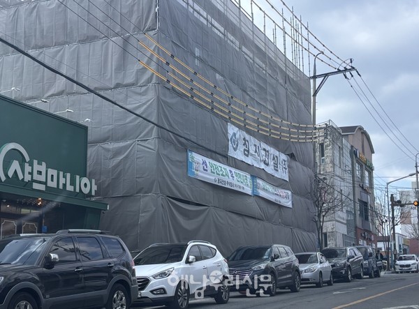 건축경기 불황이 이어지면서 신축공사가 크게 줄었다.(사진: 신축공사 현장)