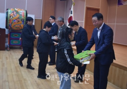 법무부 청소년 범죄예방 해남지역 해남지구위원회가 1:1사랑의 결연식을 가졌다.