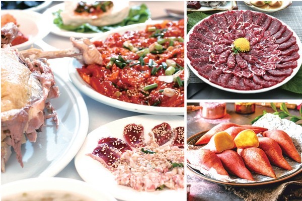 해남군이 닭코스요리를 비롯한 해남땅끝한우, 고구마디저트가 포함된 해남8미를 선정했다.