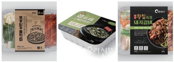 해남 맛집 장수통닭, 곤드레만드레, 대동명품한우의 대표 음식 5가지를 담은 밀키트가 오는 10월 출시된다.