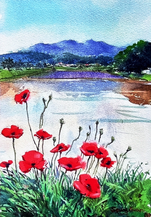 바람따라 피어난 그리움 (26x36cm)