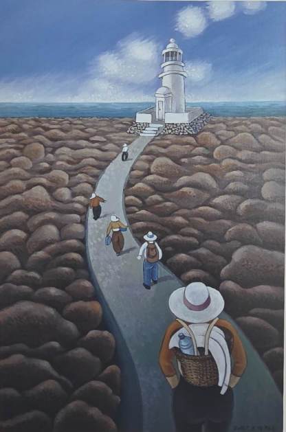이정순의 등대 가는길2 / 오일페인팅(65cm ×100cm)