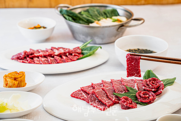 8미에 포함된 땅끝한우는 해남군과 해남진도축협이 의욕적으로 내놓은 해남한우 브랜드다.